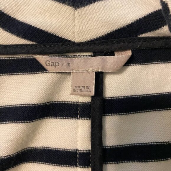 Gap Navy & White Striped Moto Jacket Size Small. - Picture 8 of 12